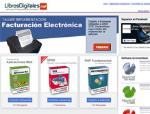 Tablet Screenshot of librosdigitales.net